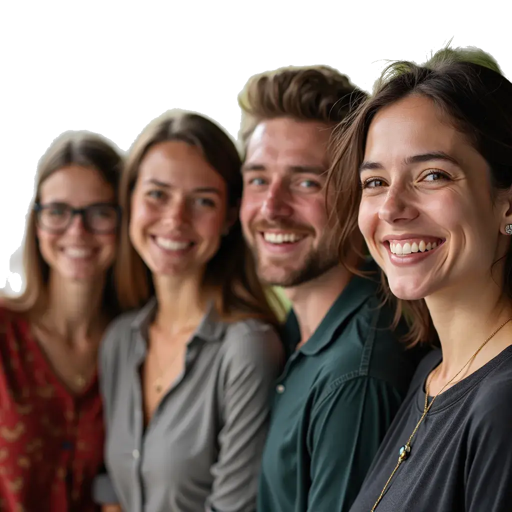 background remover after - a photo of pictures of a group gathering with a transparent background