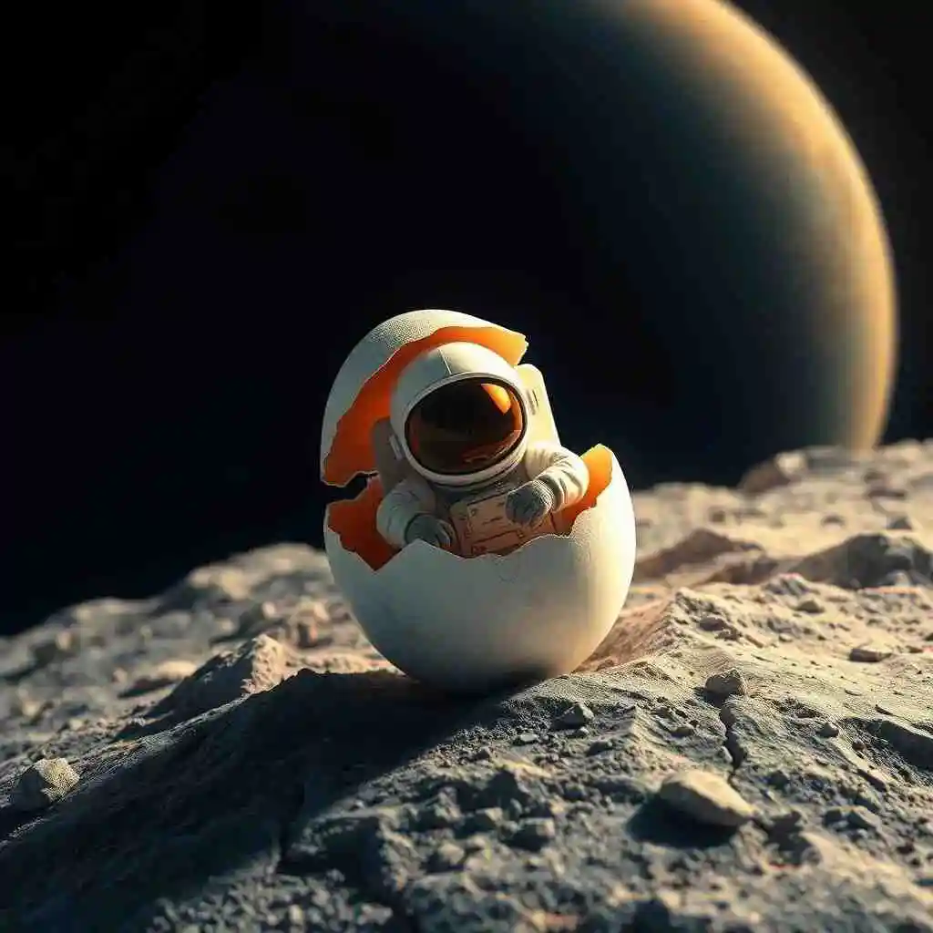 background remover before - a photo of cosmic,eggshell